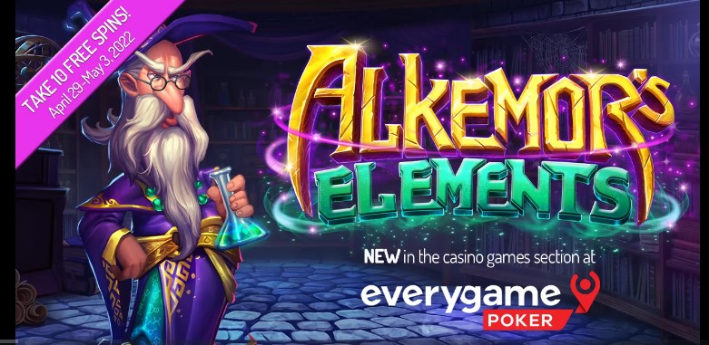 온라인카지노게임. Everygame Poker 회원들을 위한 카지노 스핀과 함께 새로운 Alkemor’s Elements 온라인 슬롯을 추가